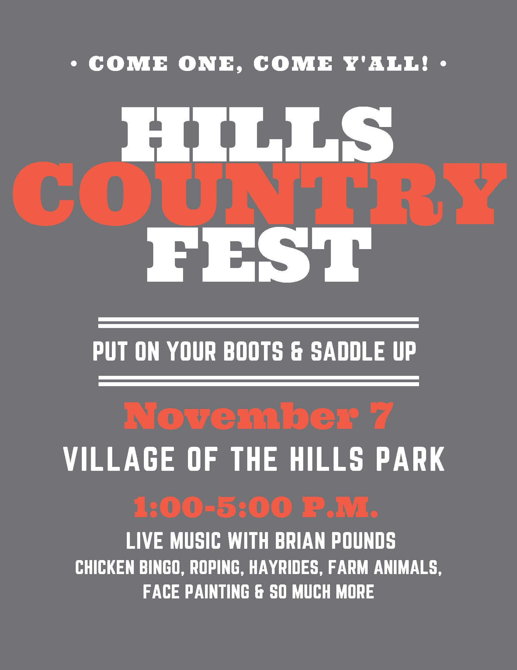 HillsFest 2021 Flyer