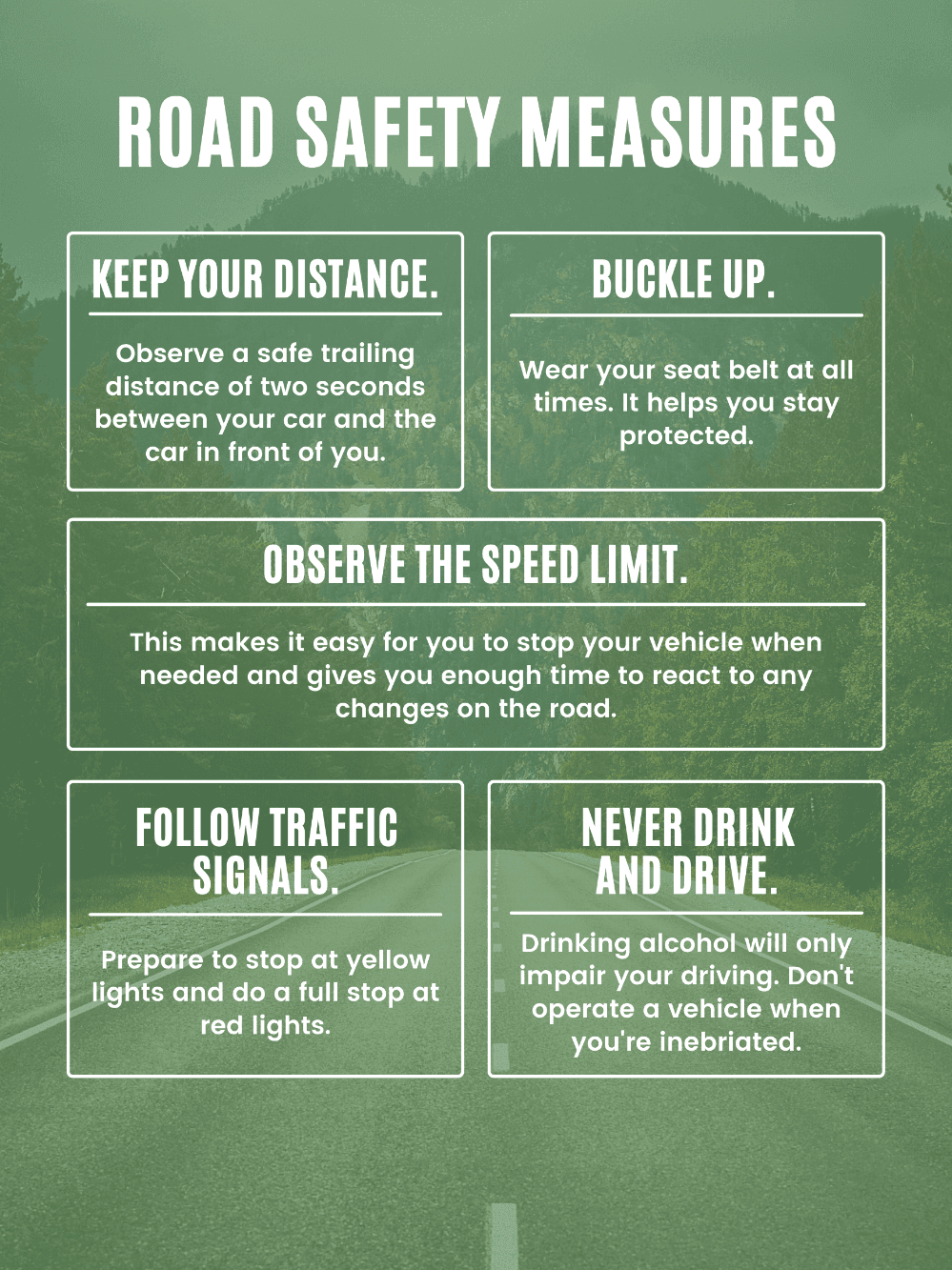 Road Safety Measures